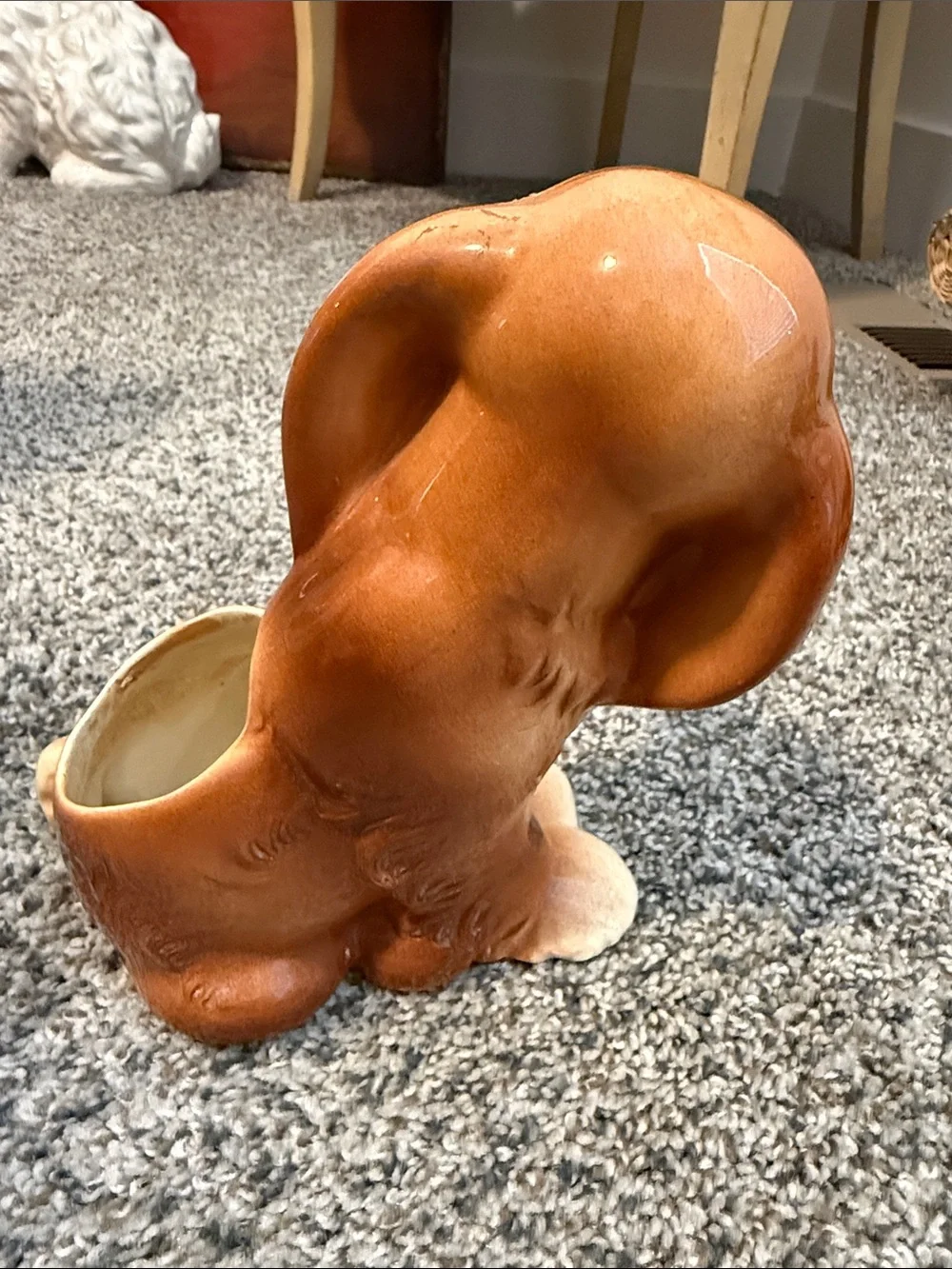 VINTAGE ROYAL COPLEY COCKER SPANIEL PUPPY DOG PLANTER 7-1/2